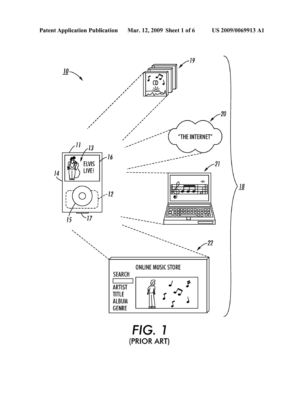 DIGITAL MEDIA PLAYER AND METHOD FOR FACILITATING SOCIAL MUSIC DISCOVERY THROUGH SAMPLING, IDENTIFICATION, AND LOGGING - diagram, schematic, and image 02