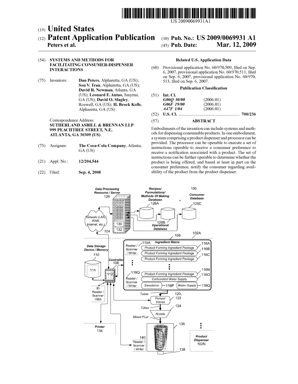 Systems and Methods for Facilitating Consumer-Dispenser Interactions - diagram, schematic, and image 01