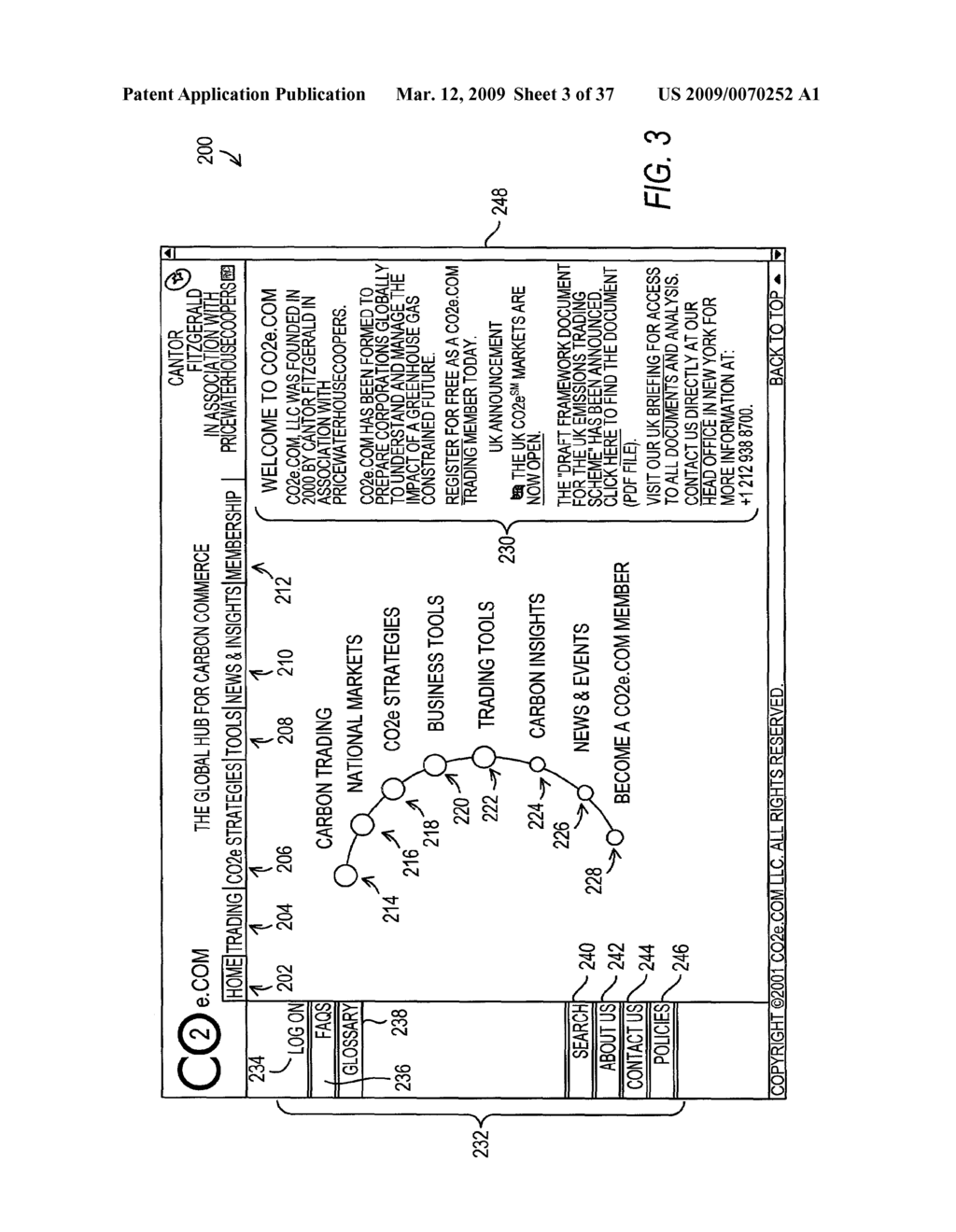 ELECTRONIC TRADING SYSTEM FOR SIMULATING THE TRADING OF CARBON DIOXIDE EQUIVALENT EMISSION REDUCTIONS AND METHODS OF USE - diagram, schematic, and image 04