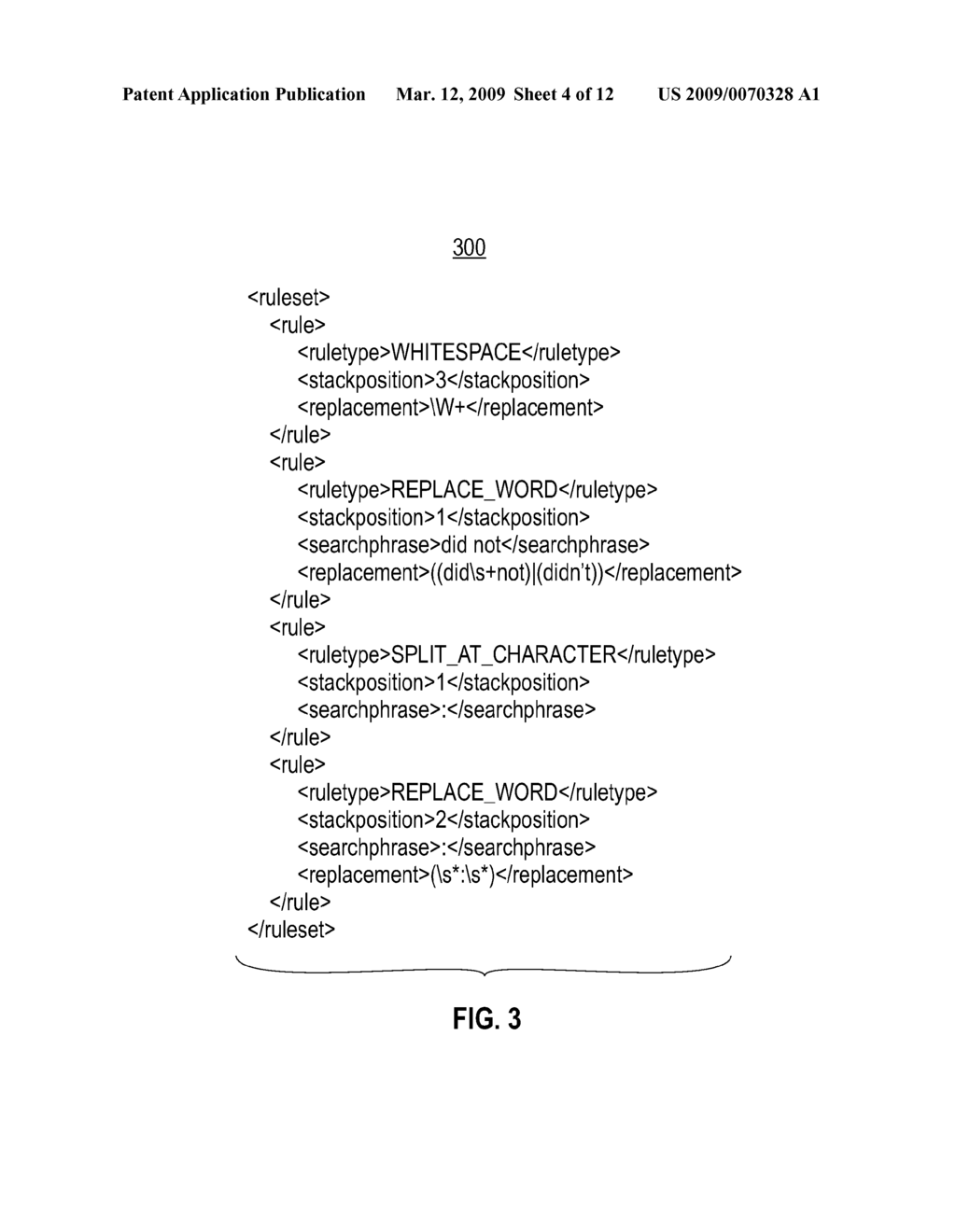 METHOD AND SYSTEM FOR AUTOMATICALLY GENERATING REGULAR EXPRESSIONS FOR RELAXED MATCHING OF TEXT PATTERNS - diagram, schematic, and image 05