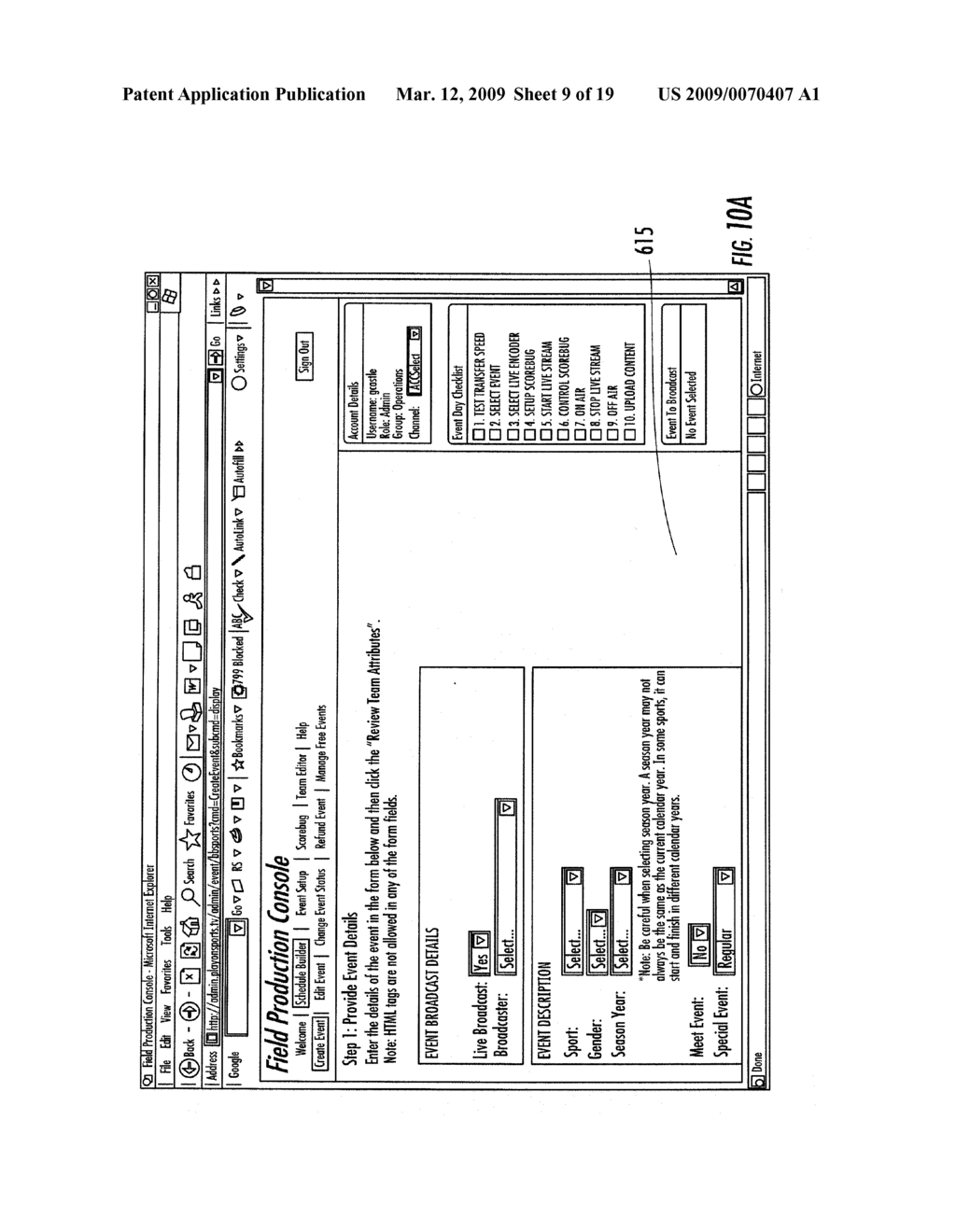 SYSTEMS AND METHODS FOR SCHEDULING, PRODUCING, AND DISTRIBUTING A PRODUCTION OF AN EVENT - diagram, schematic, and image 10