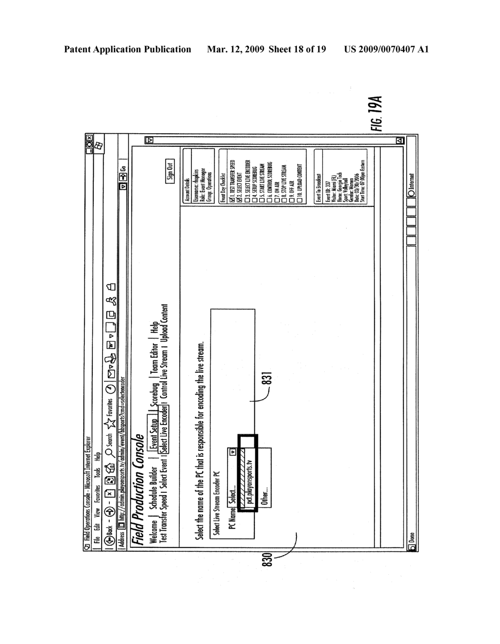 SYSTEMS AND METHODS FOR SCHEDULING, PRODUCING, AND DISTRIBUTING A PRODUCTION OF AN EVENT - diagram, schematic, and image 19