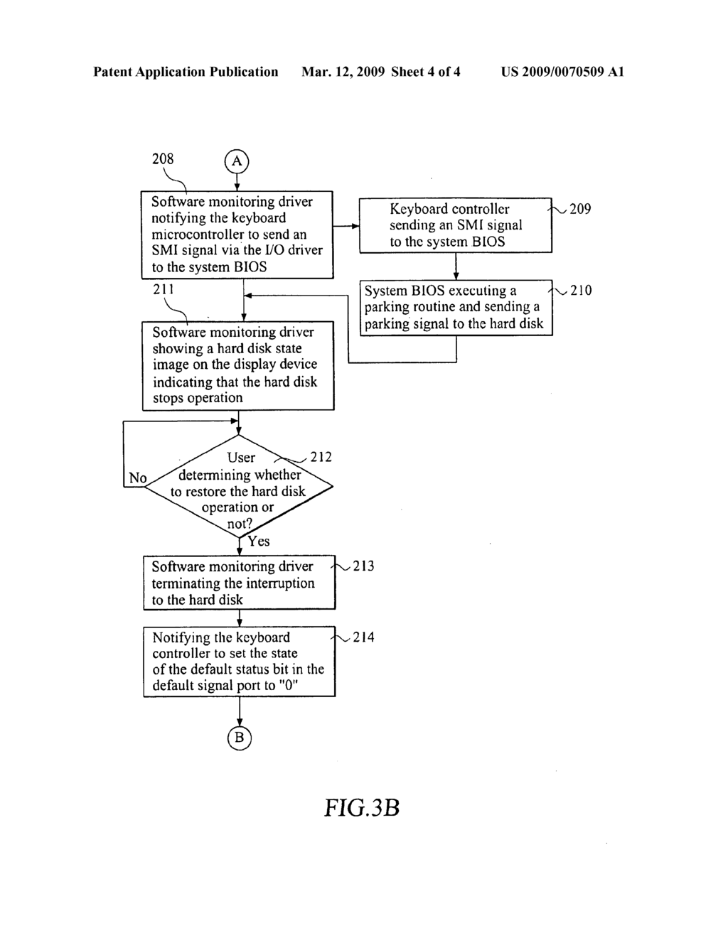 Method of detecting and protecting falling portable computer hard disk through software monitoring driver - diagram, schematic, and image 05