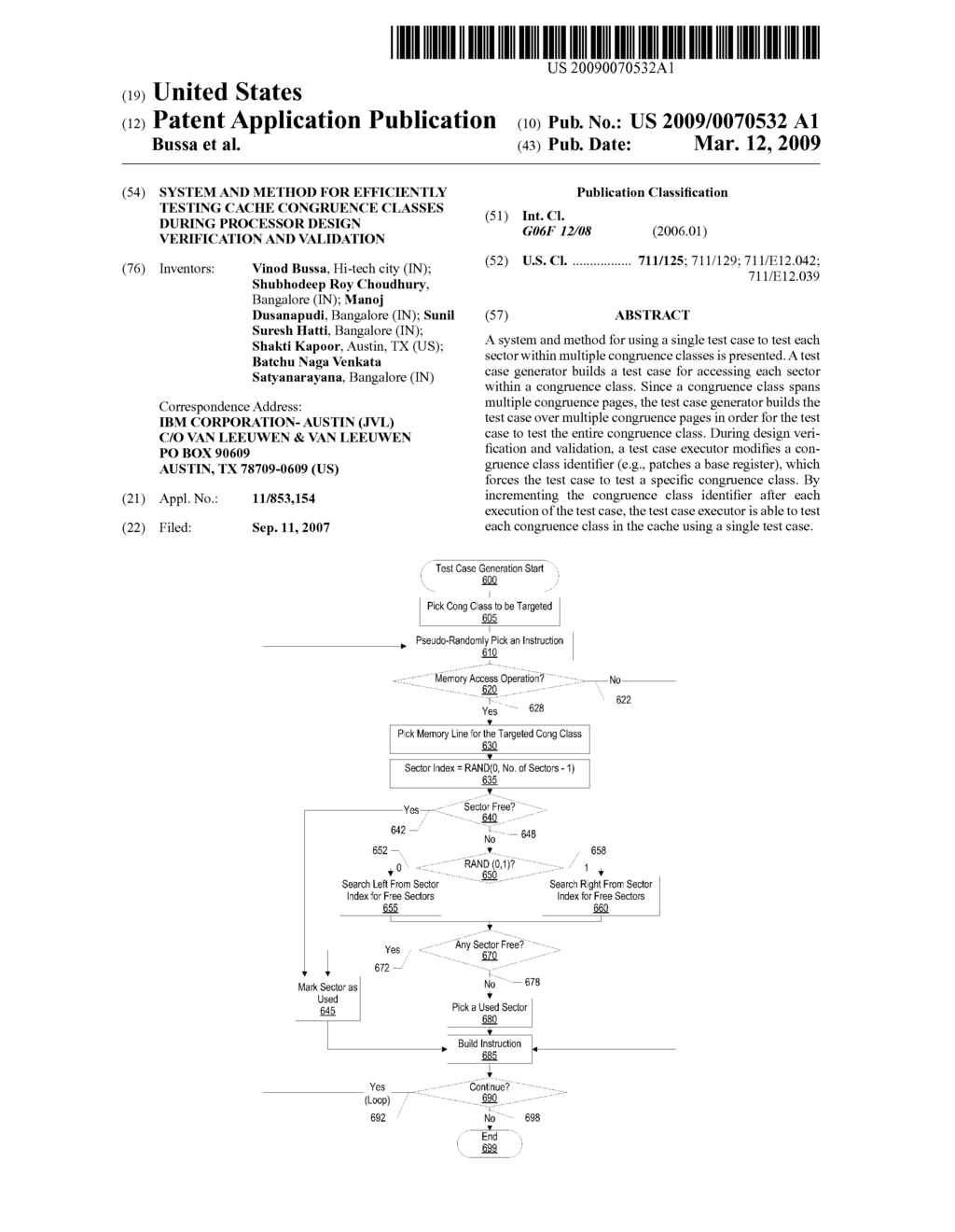 System and Method for Efficiently Testing Cache Congruence Classes During Processor Design Verification and Validation - diagram, schematic, and image 01