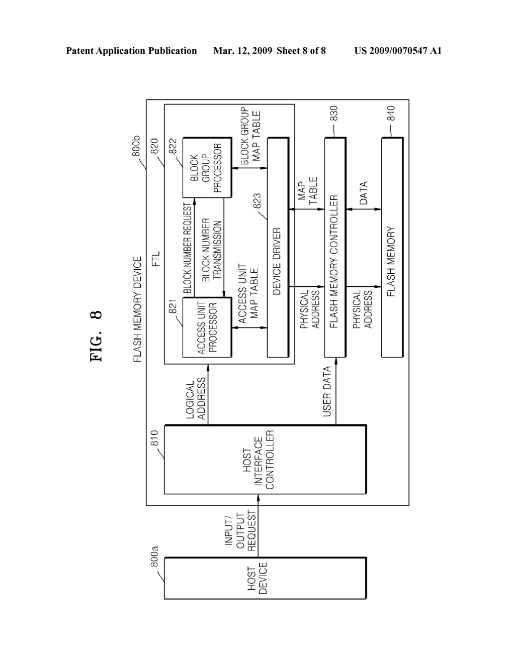 METHOD AND APPARATUS FOR PERFORMING ADDRESS MAPPING IN VIRTUAL FILE SYSTEM OF STORAGE UNIT HAVING A PLURALITY OF NON-VOLATILE DATA STORAGE MEDIA - diagram, schematic, and image 09