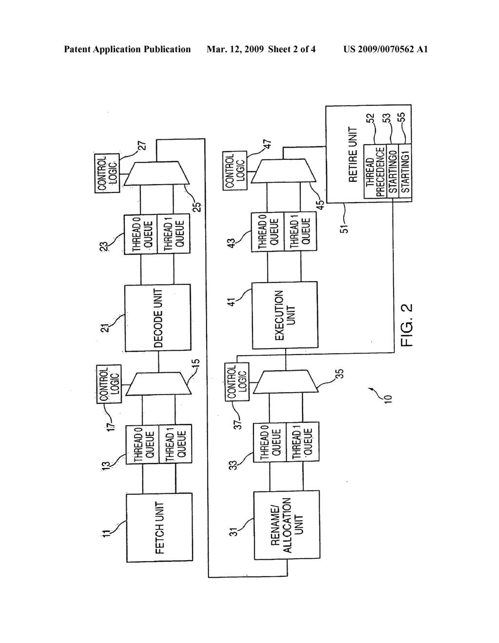 METHOD AND APPARATUS FOR ASSIGNING THREAD PRIORITY IN A PROCESSOR OR THE LIKE - diagram, schematic, and image 03