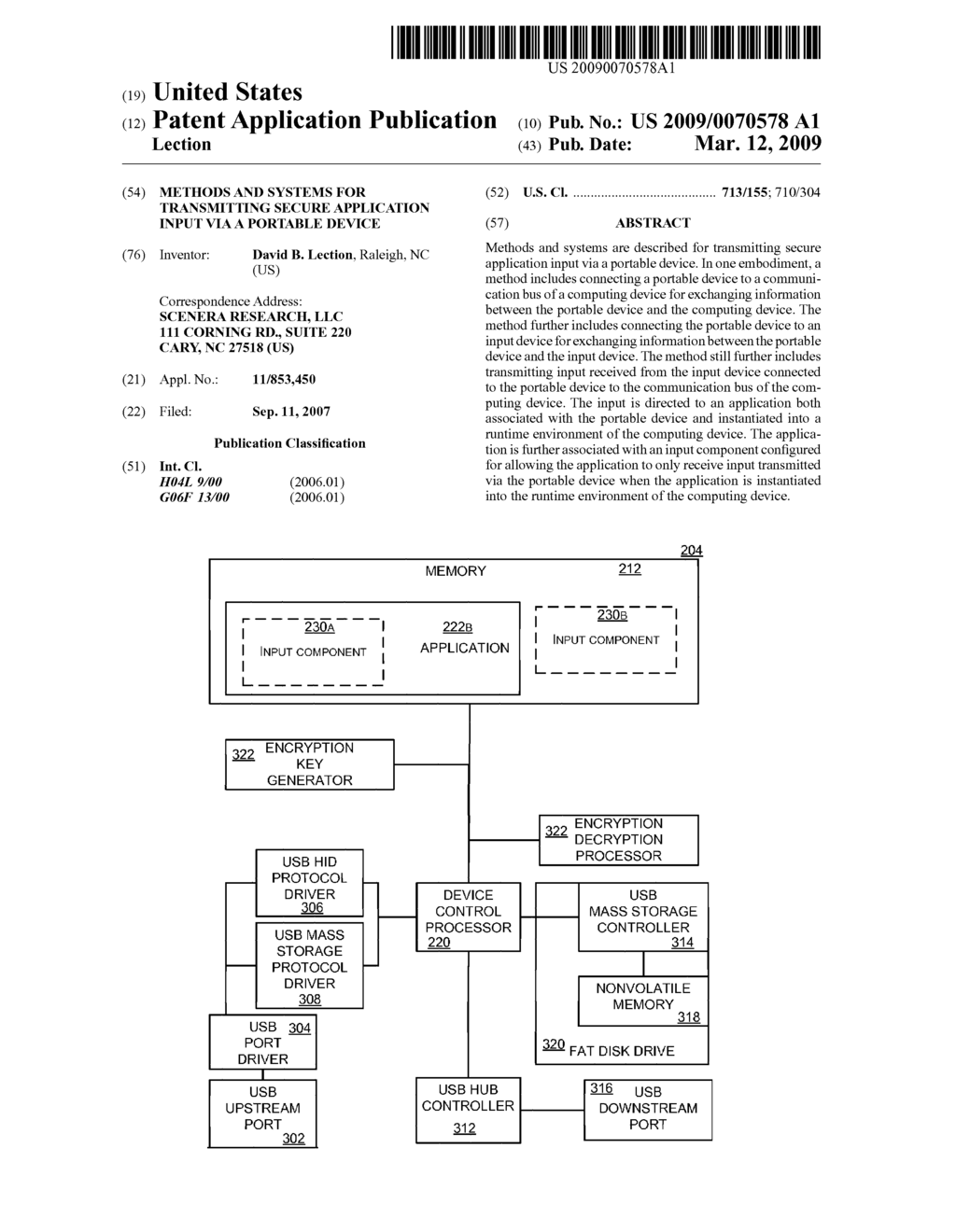 Methods And Systems For Transmitting Secure Application Input Via A Portable Device - diagram, schematic, and image 01