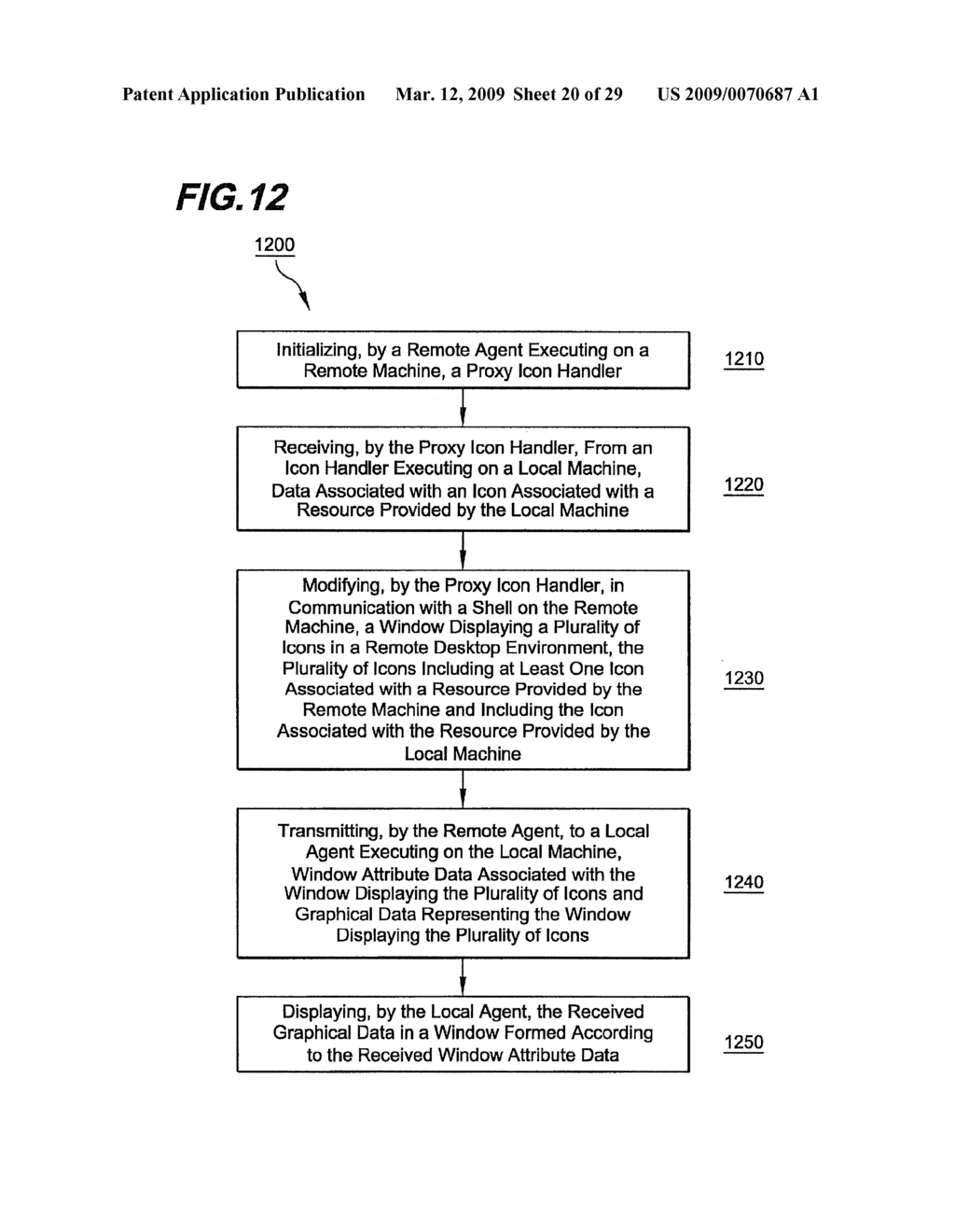 Methods and Systems for Providing, by a Remote Machine, Access to a Desk Band Associated with a Resource Executing on a Local Machine - diagram, schematic, and image 21