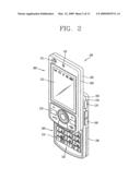 Scrolling method of mobile terminal diagram and image