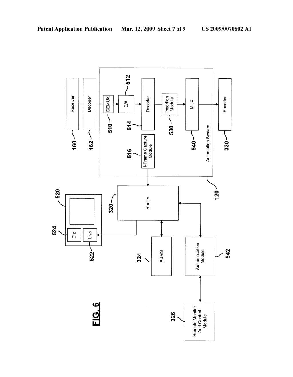 Method and System for Interrupting Inserted Material in a Content Signal - diagram, schematic, and image 08