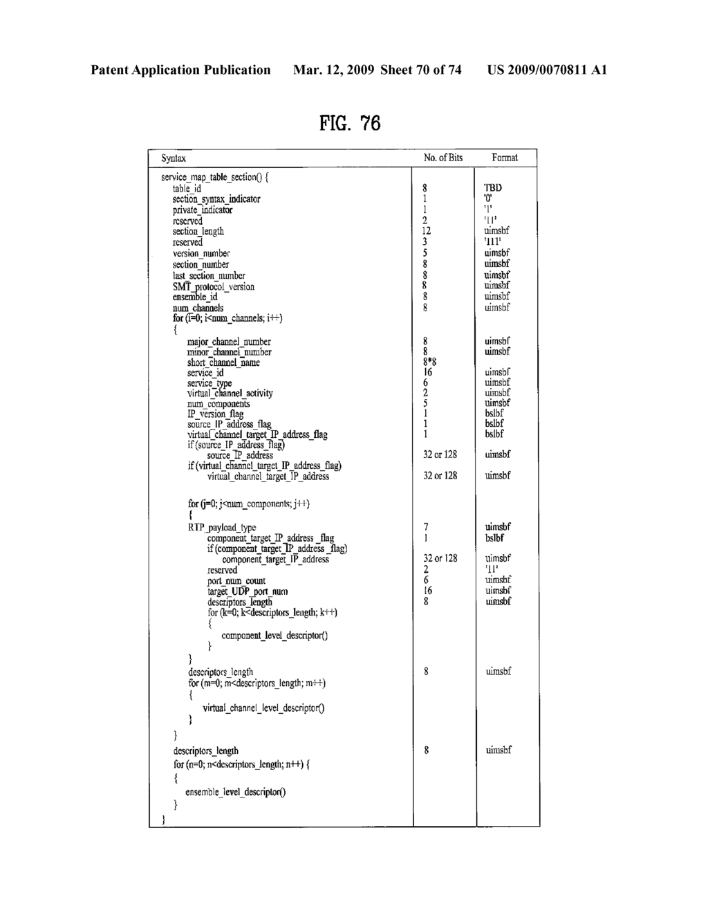 DIGITAL BROADCASTING SYSTEM AND DATA PROCESSING METHOD - diagram, schematic, and image 71