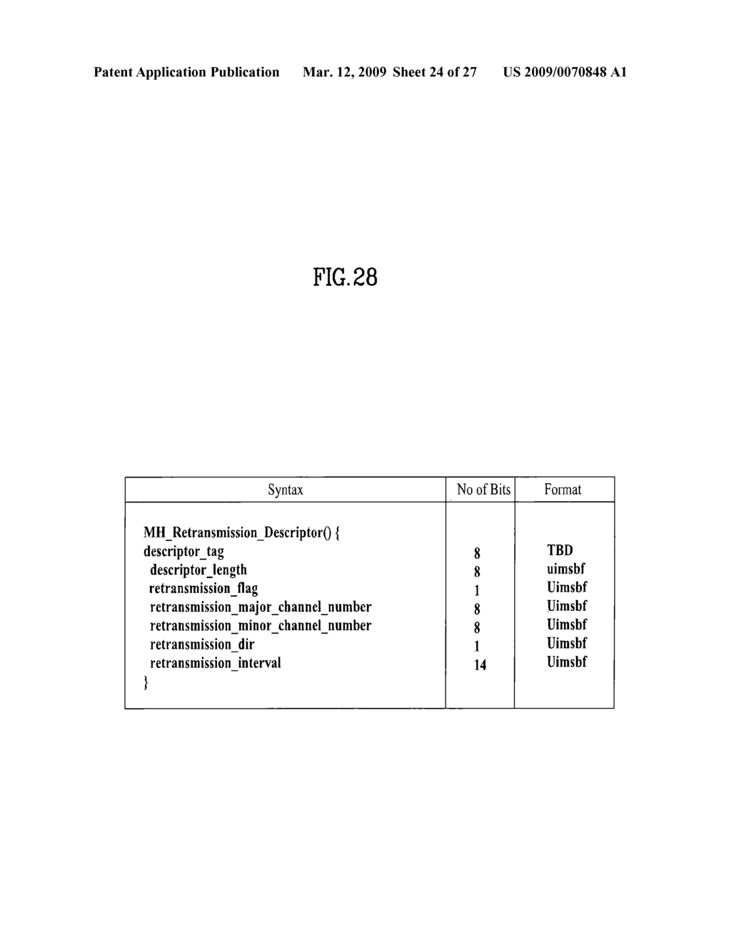 DIGITAL BROADCASTING SYSTEM AND METHOD OF PROCESSING DATA IN THE DIGITAL BROADCASTING SYSTEM - diagram, schematic, and image 25