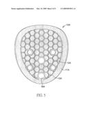 Protective sports-pad diagram and image