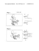 Excavator and a machine for material transfer diagram and image