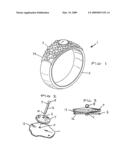 DISC-SHAPED DIAMOND SETTING diagram and image