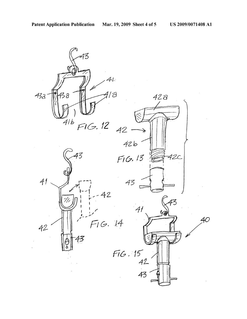 Bird and animal feeder arrangement and article hanging method - diagram, schematic, and image 05