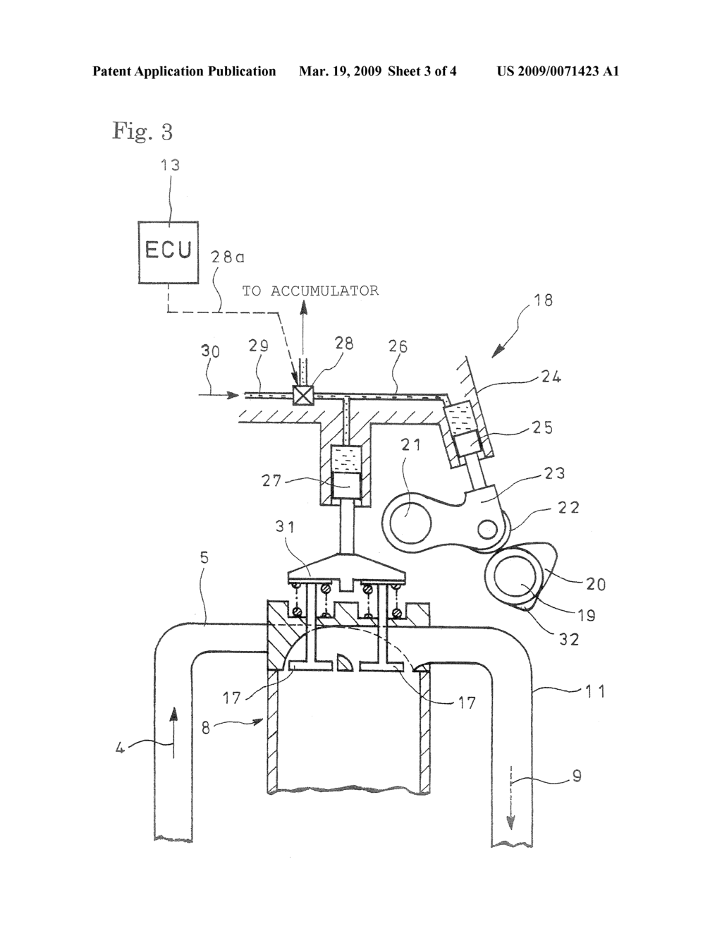 METHOD FOR CONTROLLING ACTUATION OF VALVES IN ENGINE WITH TURBOCHARGER - diagram, schematic, and image 04