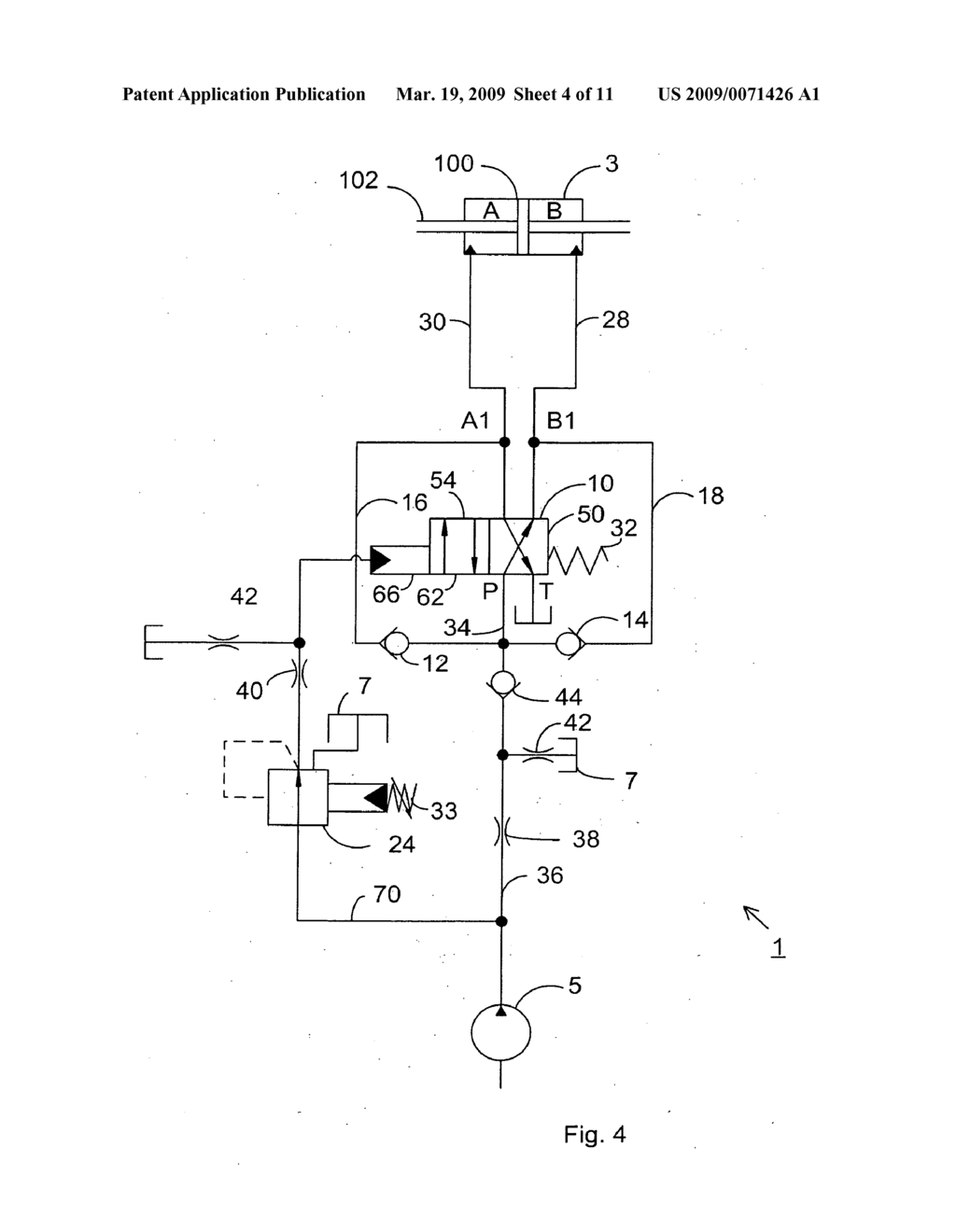 Hydraulic circuit, particularly for camshaft adjusters, and corresponding control element - diagram, schematic, and image 05