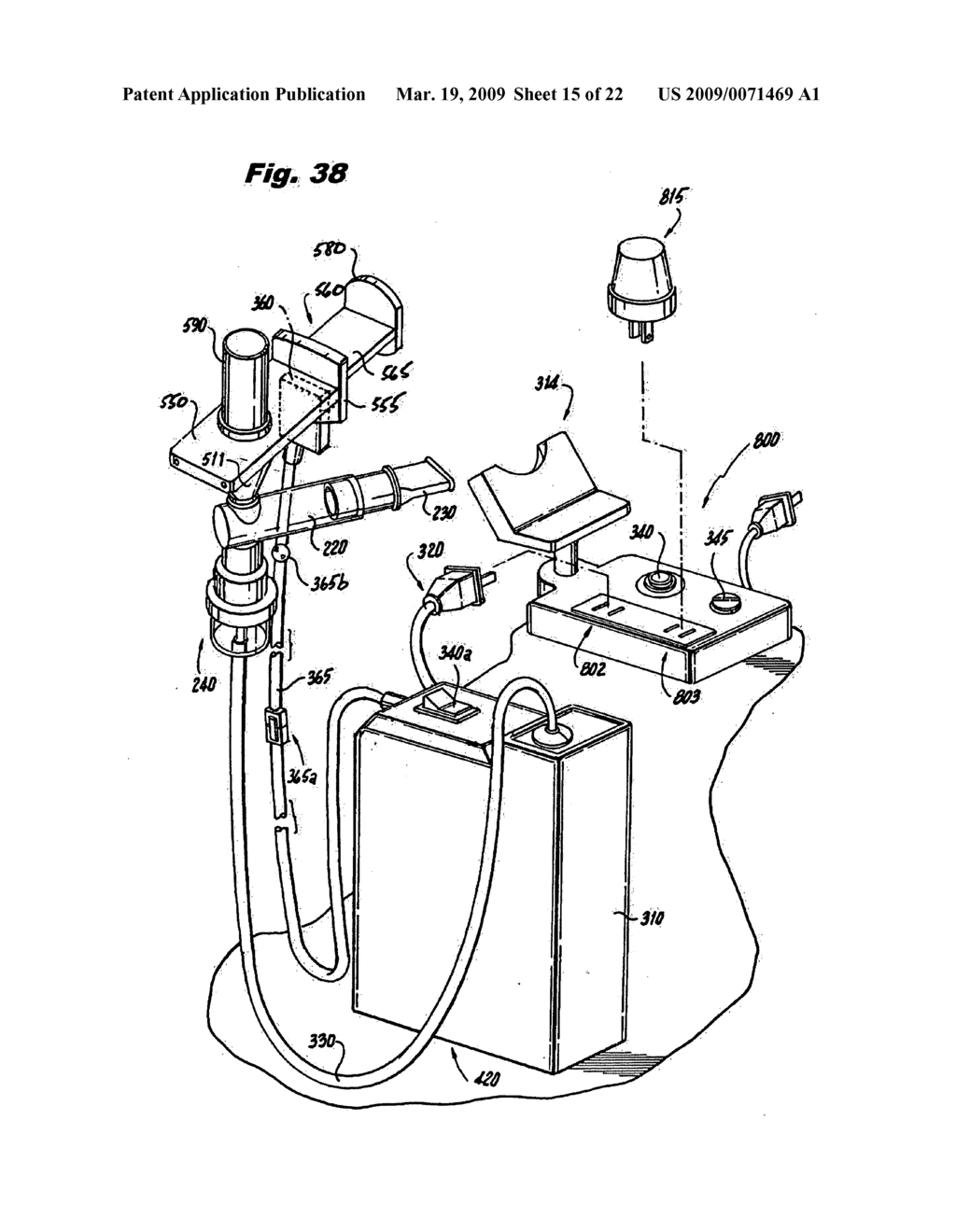 Semi-automatic emergency medication dose nebulizer - diagram, schematic, and image 16