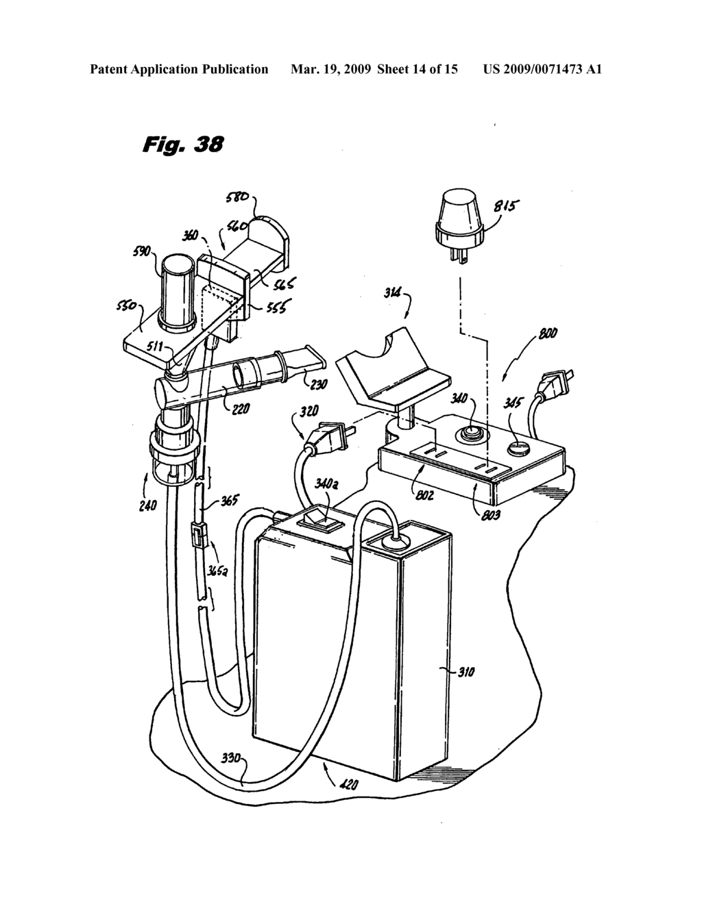 Semi-automatic emergency medication dose nebulizer - diagram, schematic, and image 15