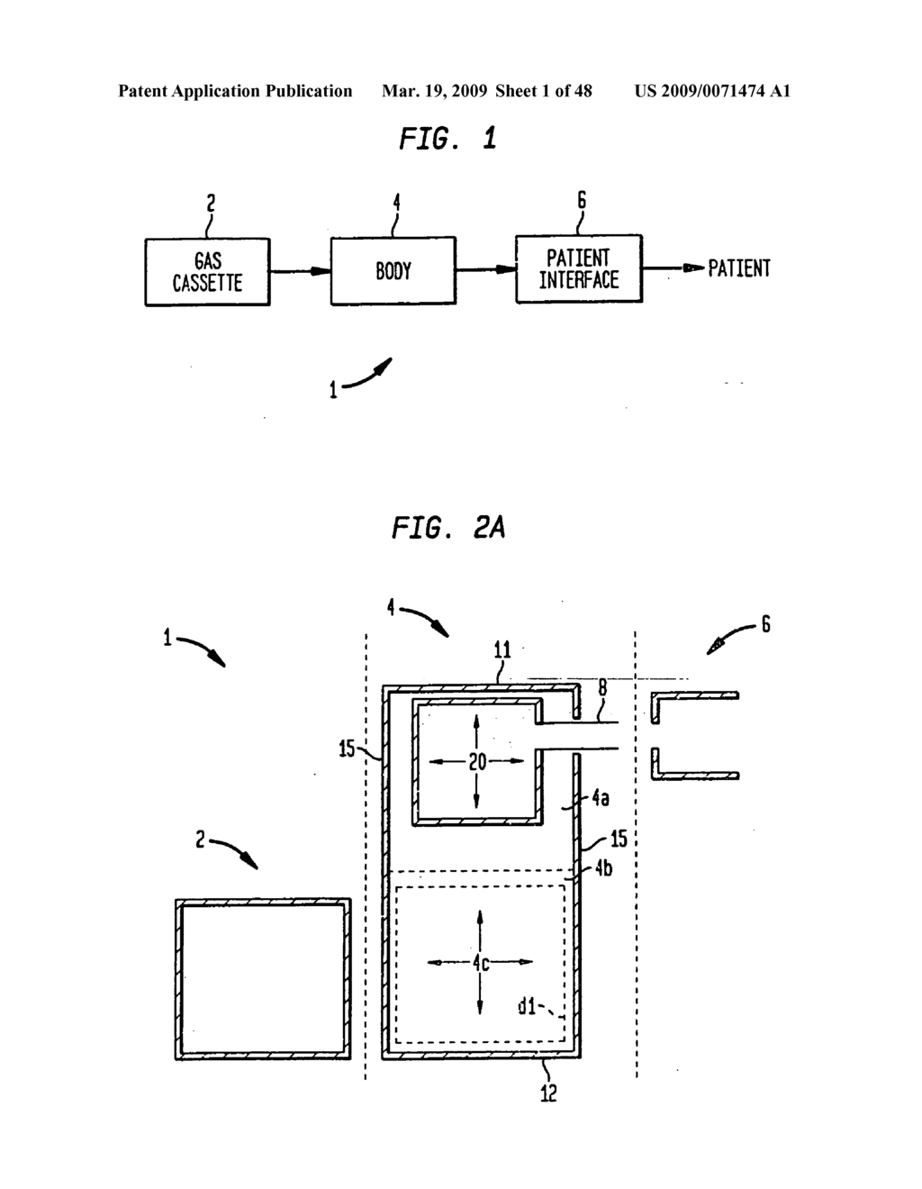 Method and devices for administration of therapeutic gases - diagram, schematic, and image 02