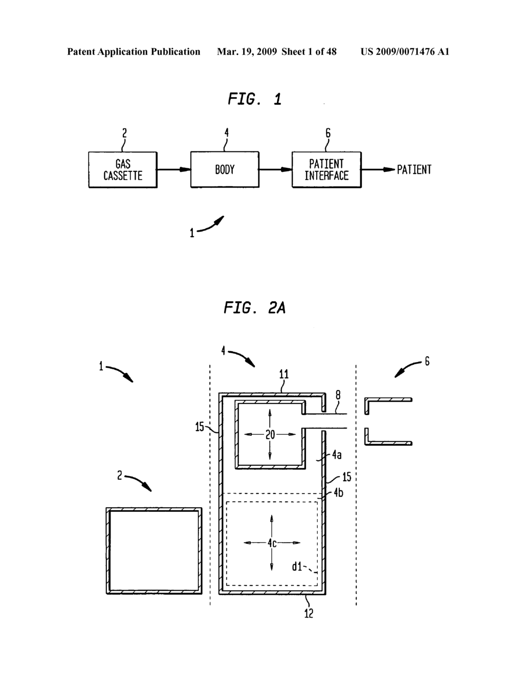 Method and devices for administration of therapeutic gases - diagram, schematic, and image 02