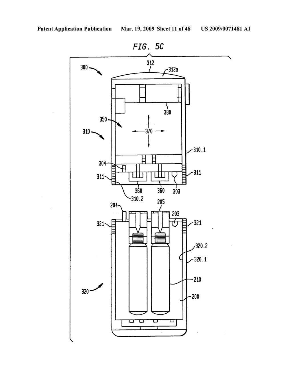 Method and devices for administration of therapeutic gases - diagram, schematic, and image 12