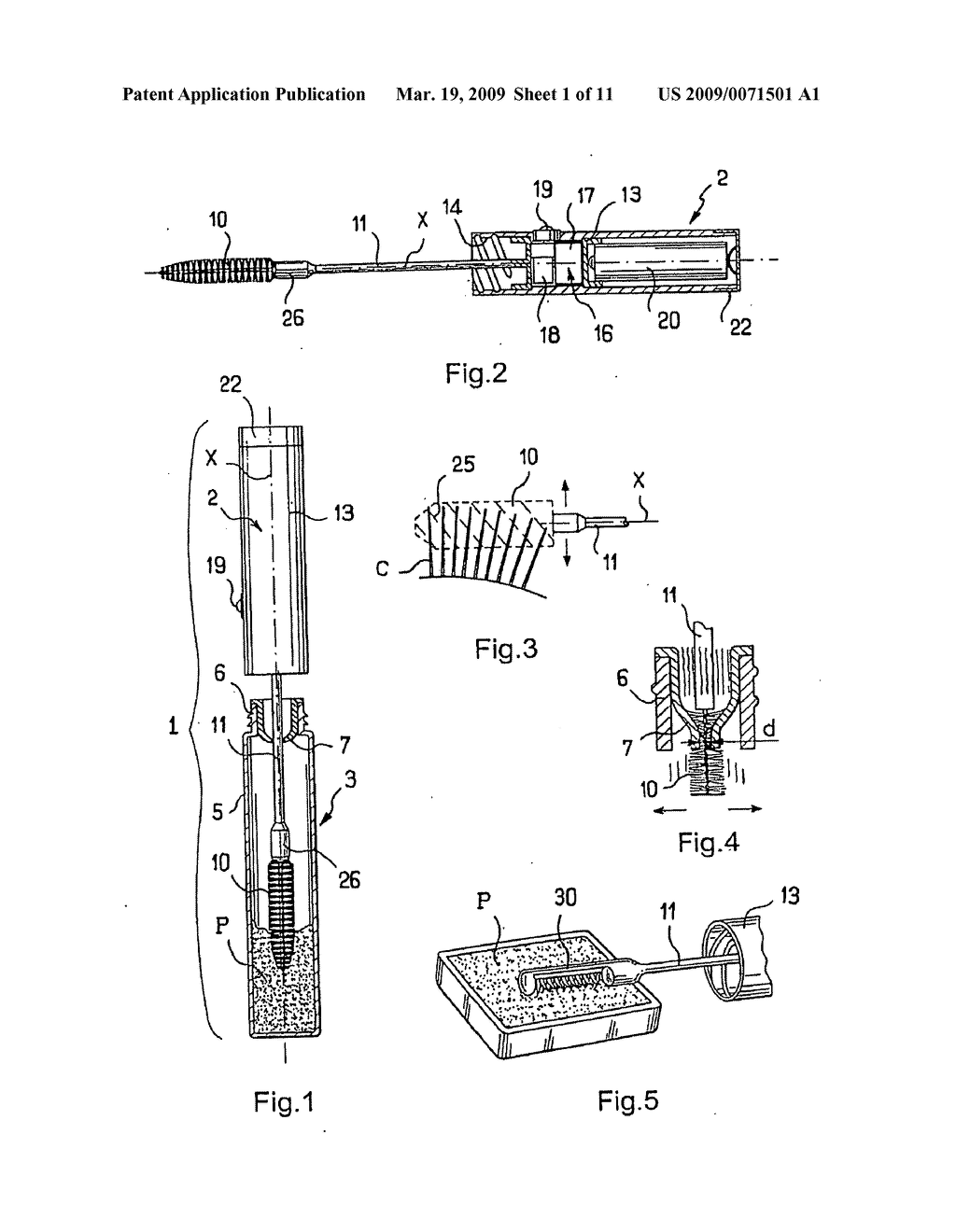 VIBRATING DEVICE FOR APPLYING MAKEUP - diagram, schematic, and image 02