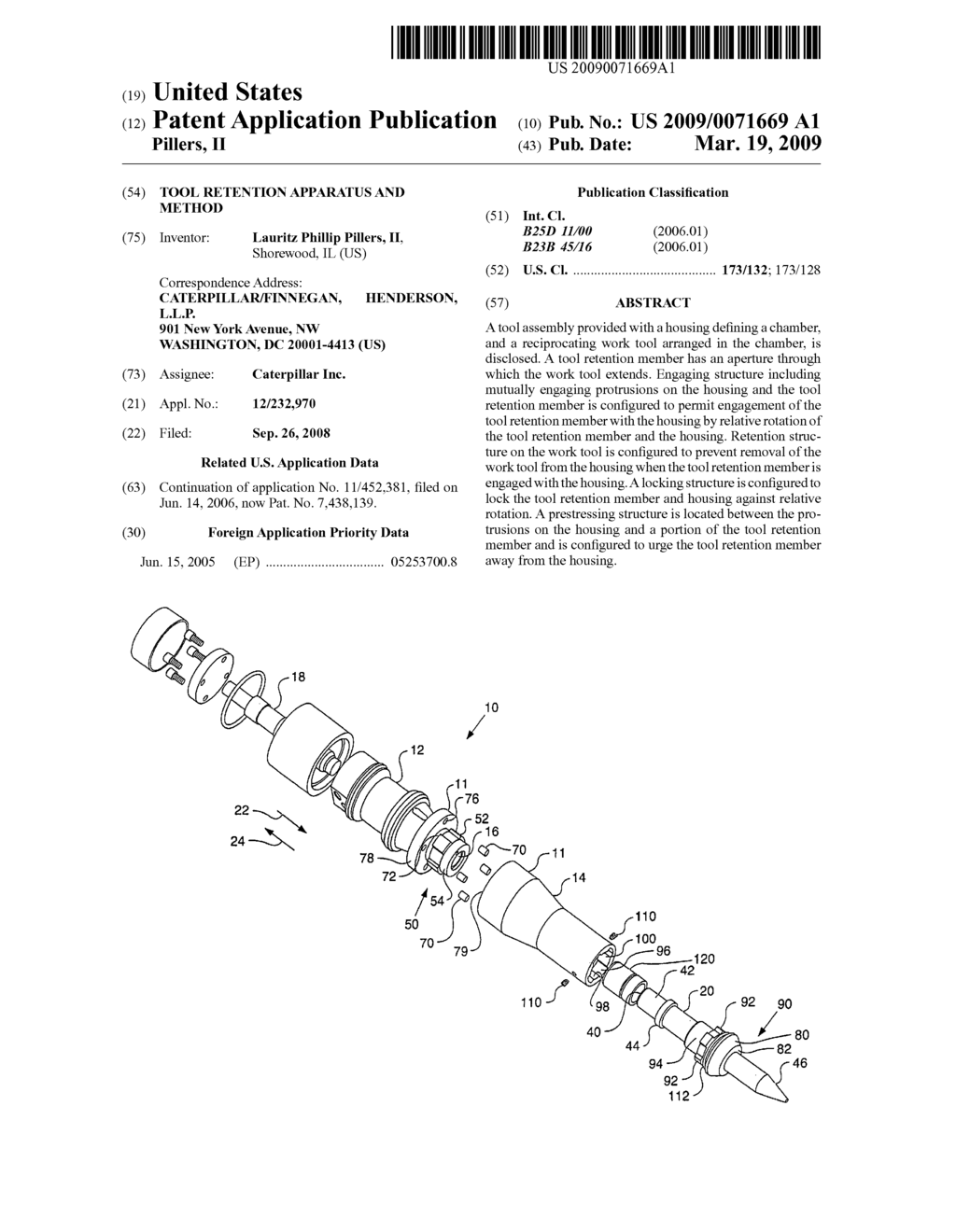 Tool retention apparatus and method - diagram, schematic, and image 01