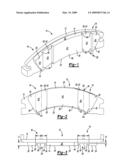 BRAKE PAD ASSEMBLY WITH WIDE SLOTS FOR THE REDUCTION OF NOISE diagram and image