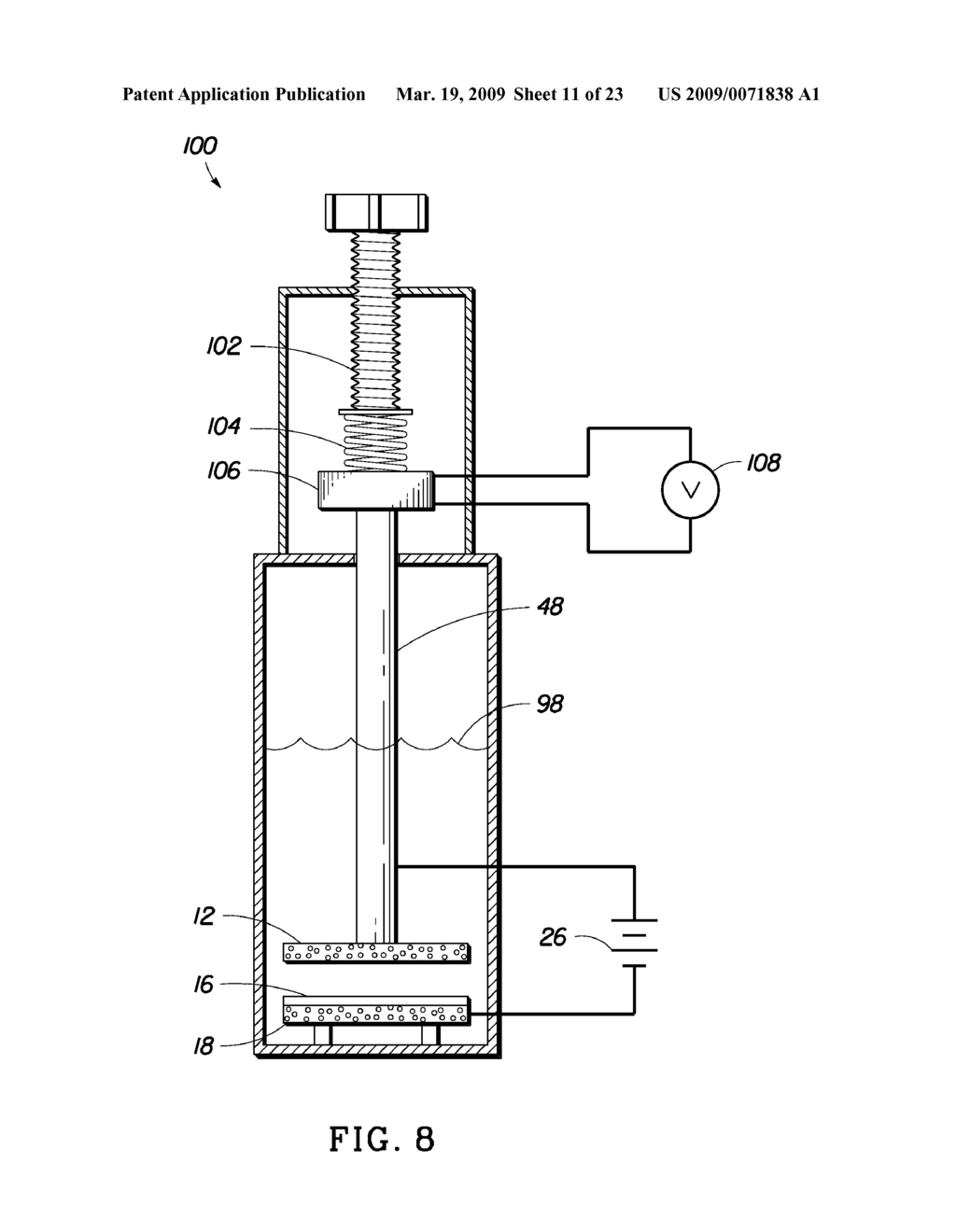 ELECTROCHEMICAL APPARATUS WITH RETRACTABLE ELECTRODE - diagram, schematic, and image 12