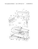 Pivoting panel for aircraft, and composite support piece diagram and image