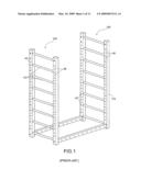 Arrangement for attaching an exercise device to a ladder-like frame of an exercise machine diagram and image