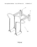 Arrangement for attaching an exercise device to a ladder-like frame of an exercise machine diagram and image