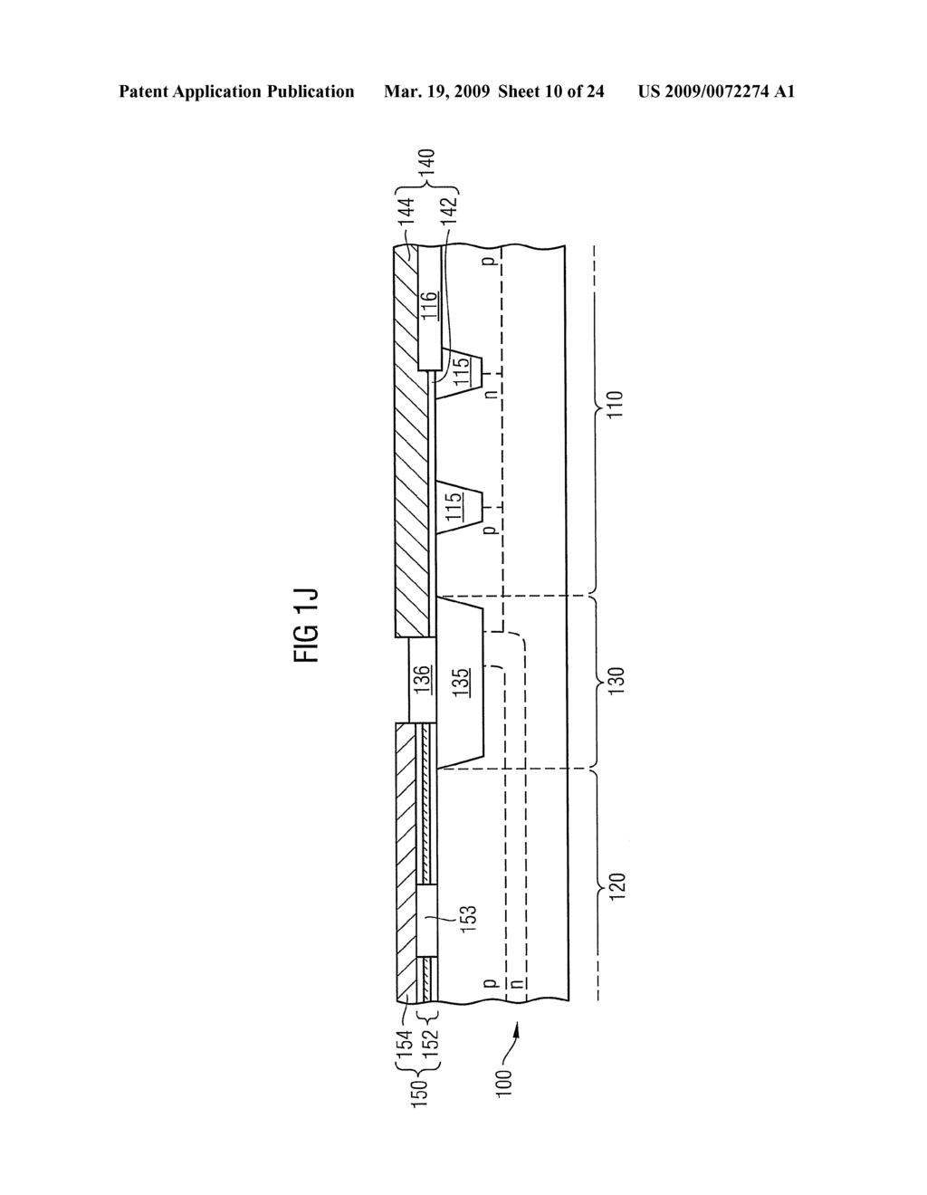 INTEGRATED CIRCUIT INCLUDING A FIRST GATE STACK AND A SECOND GATE STACK AND A METHOD OF MANUFACTURING - diagram, schematic, and image 11