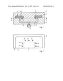 Method for producing a composite part by injection moulding, injection compression moulding or back compression moulding of a plastic material diagram and image