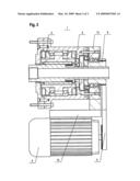 SYSTEM FOR CENTRIFUGAL-FORCE COMPENSATING IN AN ELECTRIC MACHINING-CHUCK ACTUATOR diagram and image