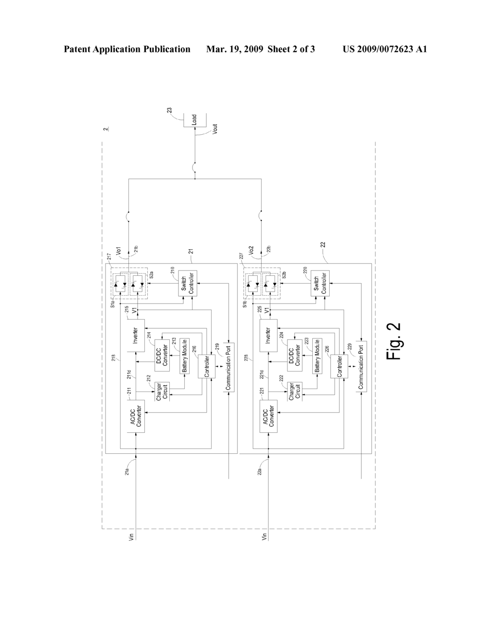 UNINTERRUPTIBLE POWER SUPPLY SYSTEM AND CONTROLLING METHOD THEREOF - diagram, schematic, and image 03