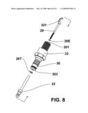Sparkplug having improved heat removal capabilities and method to recycle used sparkplugs diagram and image