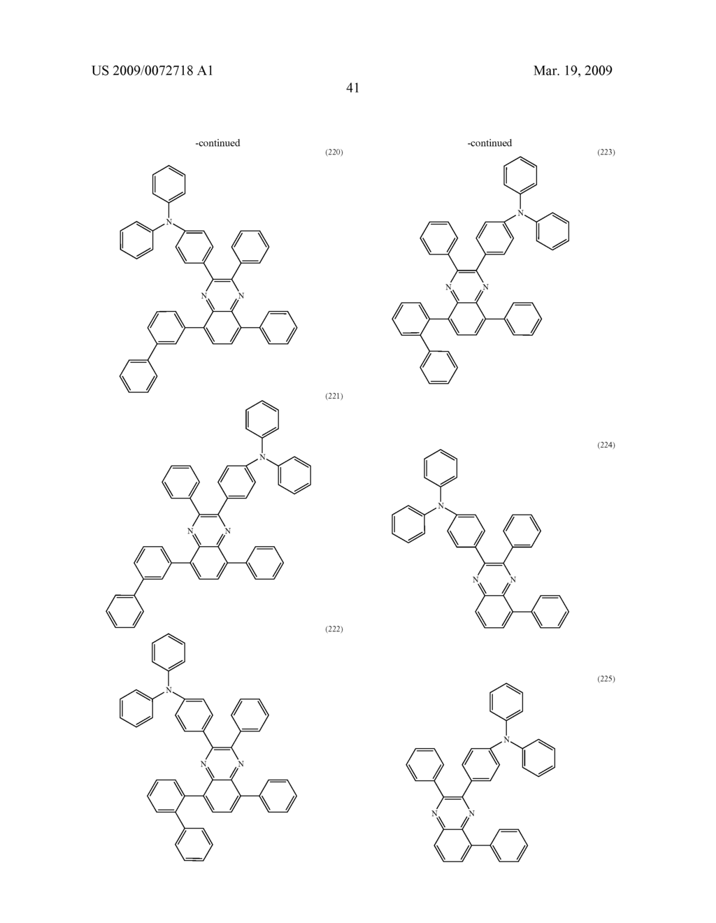 Quinoxaline derivative, and light-emitting element, light-emitting device, and electronic device including quinoxaline derivative - diagram, schematic, and image 71