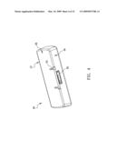 Cradle for differently sized portable electronic devices diagram and image