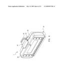 Cradle for differently sized portable electronic devices diagram and image