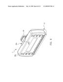 Cradle for differently sized portable electronic devices diagram and image