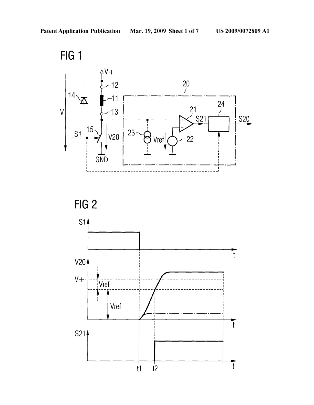 Method for detection of the presence of a load and drive circuit - diagram, schematic, and image 02