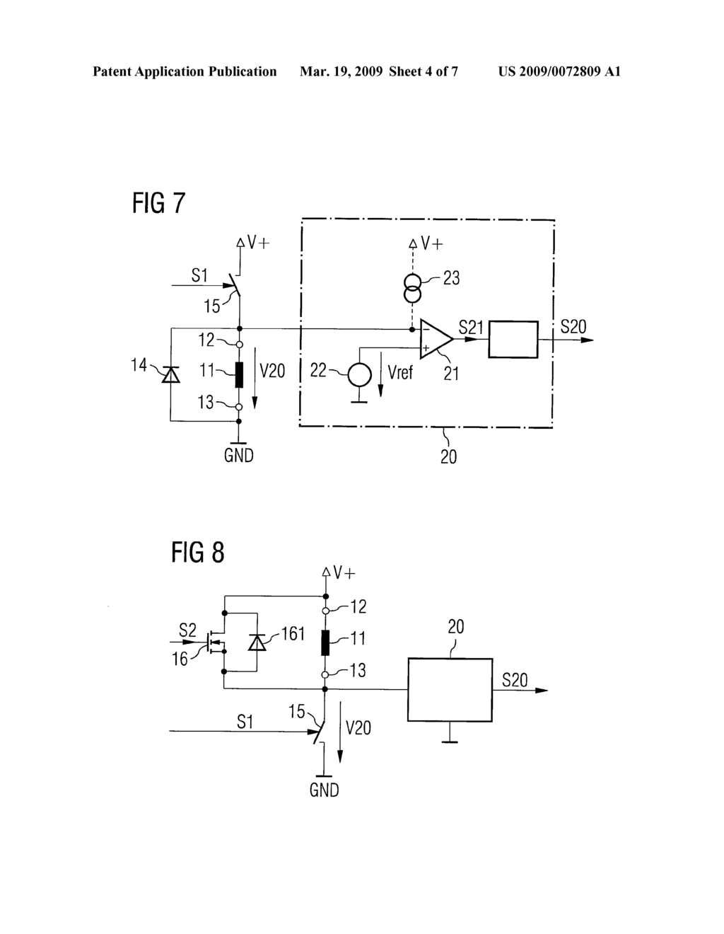 Method for detection of the presence of a load and drive circuit - diagram, schematic, and image 05