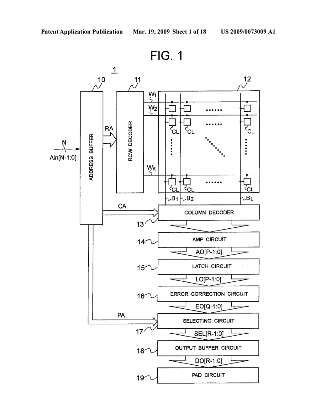 SEMICONDUCTOR MEMORY DEVICE HAVING ERROR CORRECTION FUNCTION - diagram, schematic, and image 02