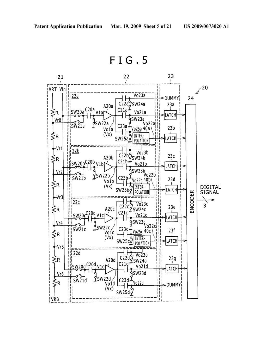 Parallel type analog-to-digital conversion circuit, sampling circuit and comparison amplification circuit - diagram, schematic, and image 06