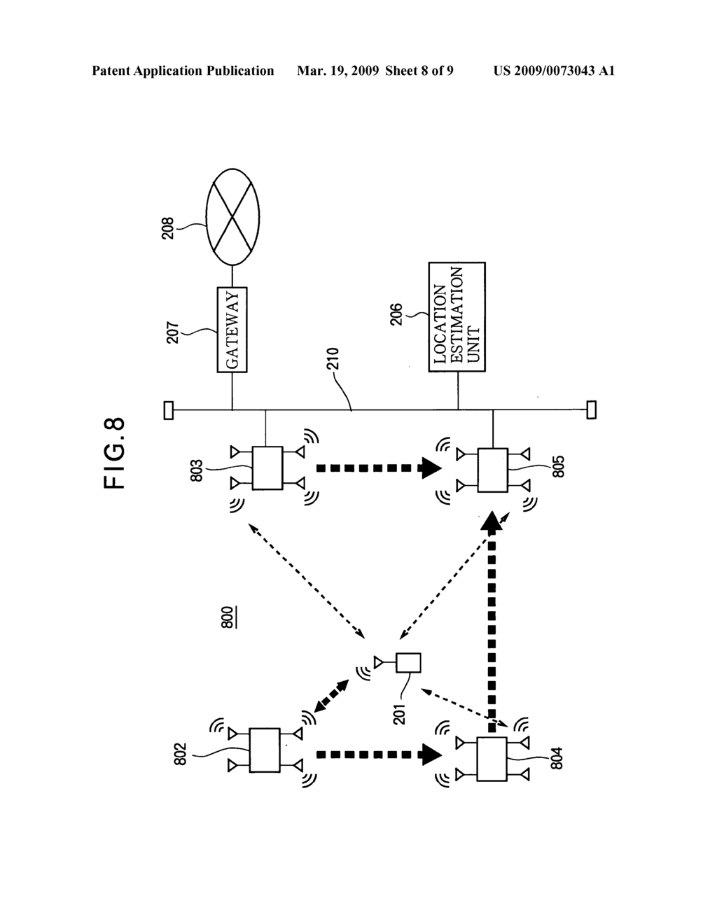 Apparatus for determining the location of a mobile node in a wireless system - diagram, schematic, and image 09