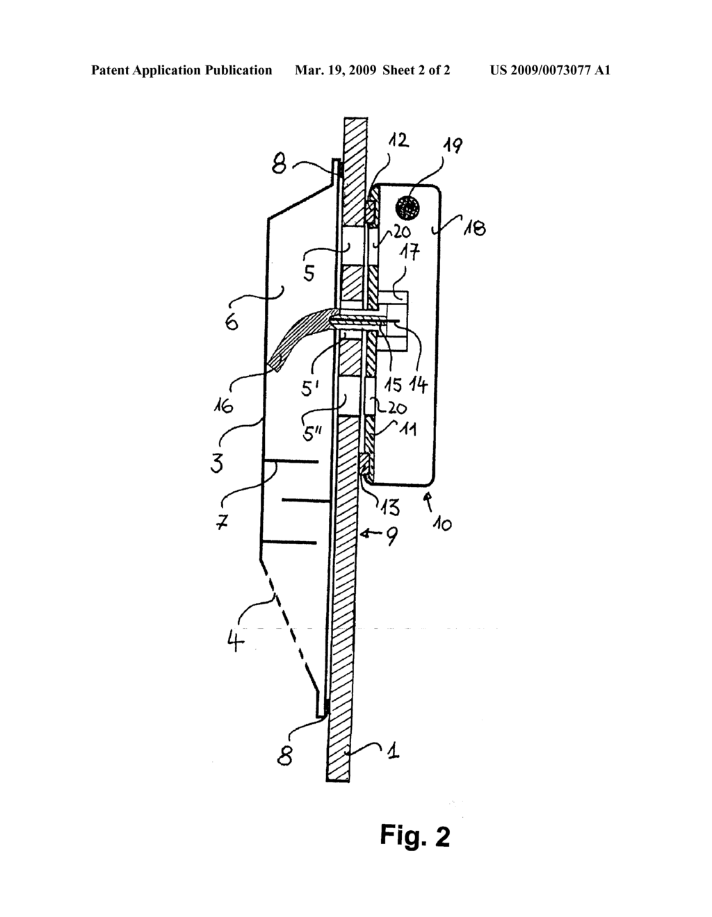 ARRANGEMENT OF AN ANTENNA ON A CONTAINER - diagram, schematic, and image 03