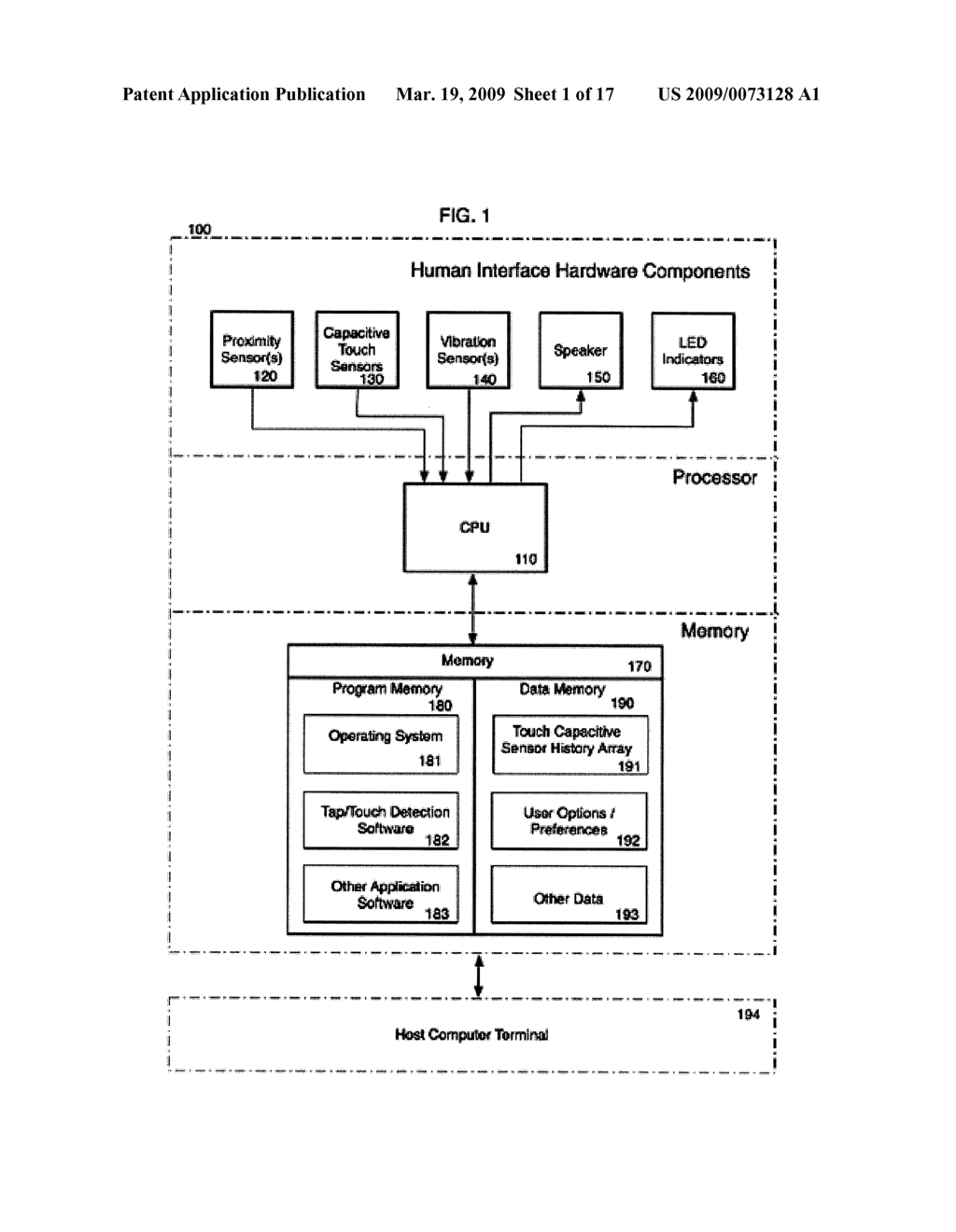 CLEANABLE TOUCH AND TAP-SENSITIVE KEYBOARD - diagram, schematic, and image 02